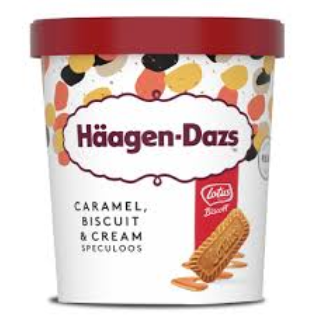 HAAGEN DAZS CARAMEL BISCUIT & CREAM 500ML